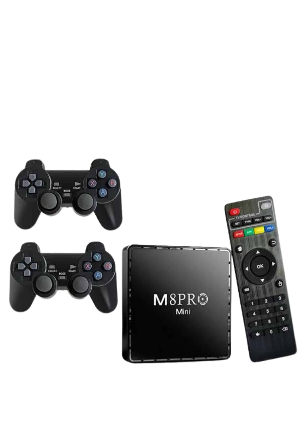 M8 PRO Mini 2.4G 10K ultra HD 64 GB TV BOX Android TV GAME BOX 2 Adet Oyun Konsolu
