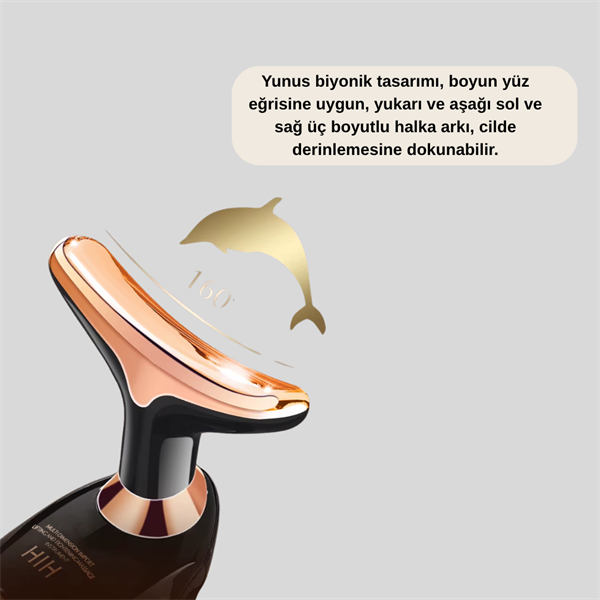 Titreşimli Yüz ve Boyun Masaj Aleti Lifting Etkili Cilt Bakım Cihazı