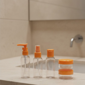 30 ml 5’li Seyahat Şişesi Seti Çantalı Kozmetik Organizer