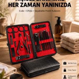 Profesyonel Paslanmaz Çelik Manikür & Pedikür Seti Yeni Nesil