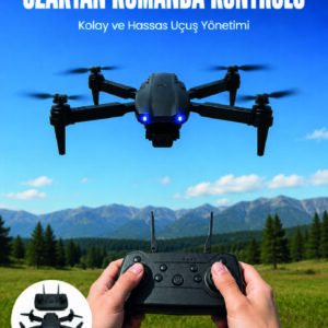 4K HD Kameralı Katlanabilir Drone Sabit Yükseklik Destekli Uzaktan Kumandalı Drone
