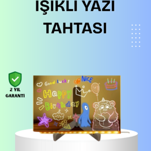 Yaratıcı Çizim ve Mesajlar İçin LED Işıklı Renkli Tahta