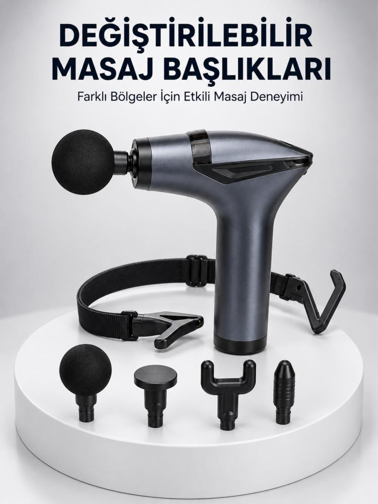 AKTÜEL 3in1 Taşınabilir Şarjlı Titreşimli Masaj Cihazı Çok Fonksiyonlu Yeni Nesil