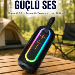 Renkli LED Işıklı Kablosuz Hoparlör IP67 Sertifikalı Yeni Nesil