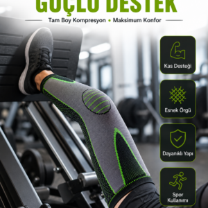 Diz Destekliği Fitness, Koşu ve Antrenman İçin Kompresyon Dizlik