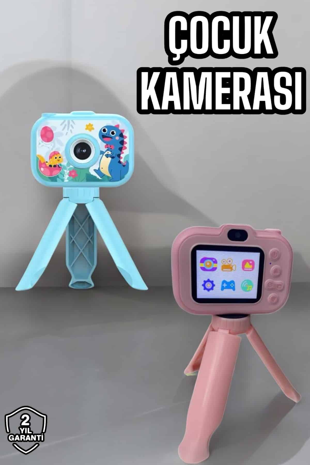 Eğitici Video Kamera Çocuklar İçin Ayaklı Mini Fotoğraf Makinesi