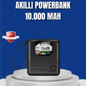 2025 Yeni Seri 10000 mAh Powerbank Bluetooth Bağlantılı Hızlı Şarj