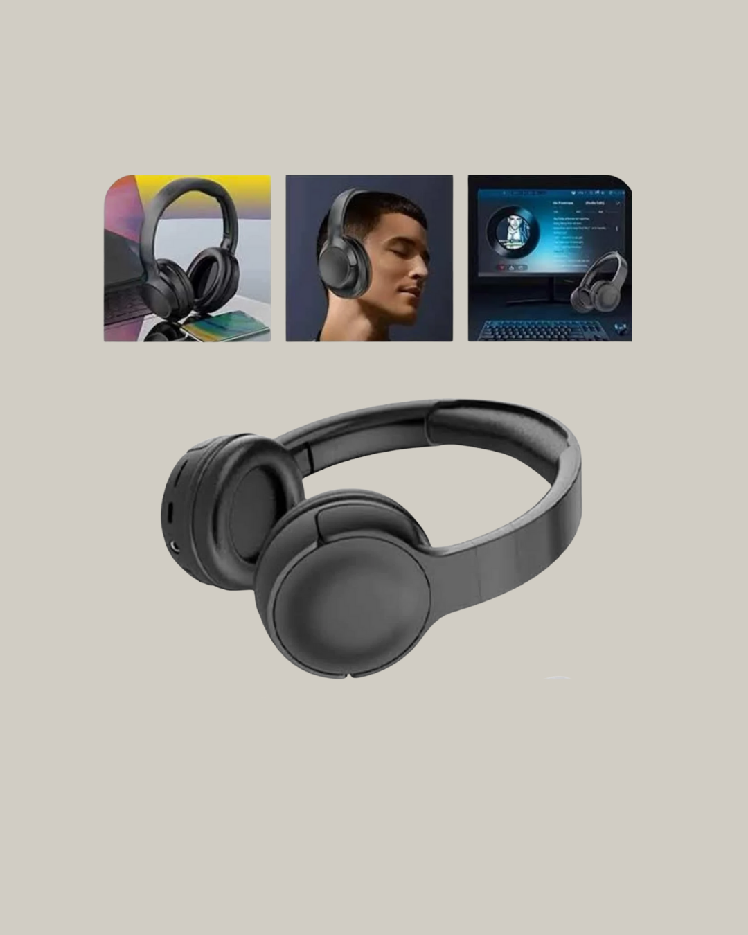 Geniş Frekans Aralıklı Bluetooth Kulak Üstü Kulaklık