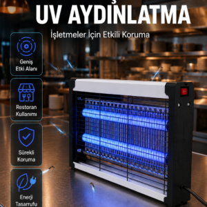 Elektrikli UV Sinek Öldürücü Lamba 10W Sessiz ve Kimyasalsız Haşere Kontrol Cihazı