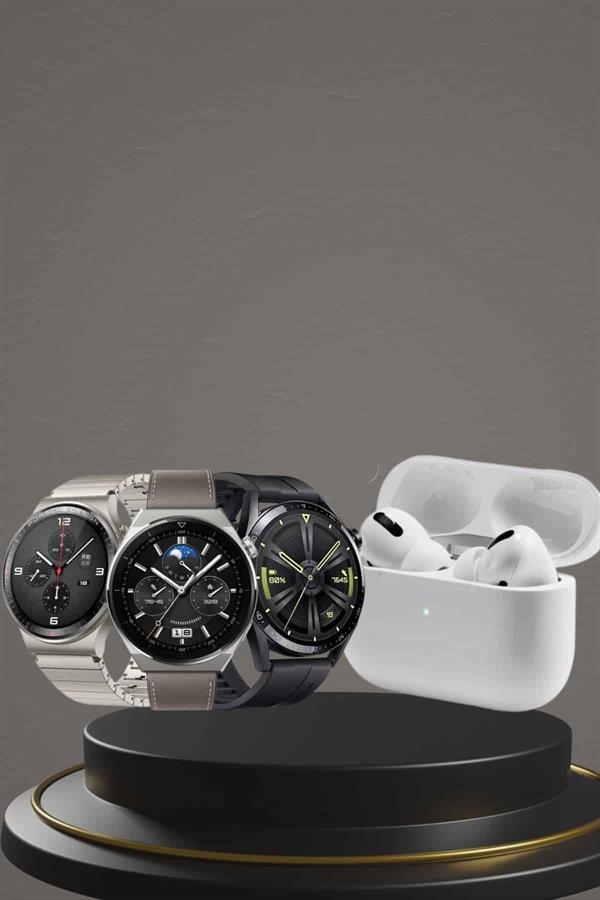 Aynalı Bluetooth Kulaklık Yeni Nesil Akıllı Saat Titreşimli Nabız Ölçer Spor Modları