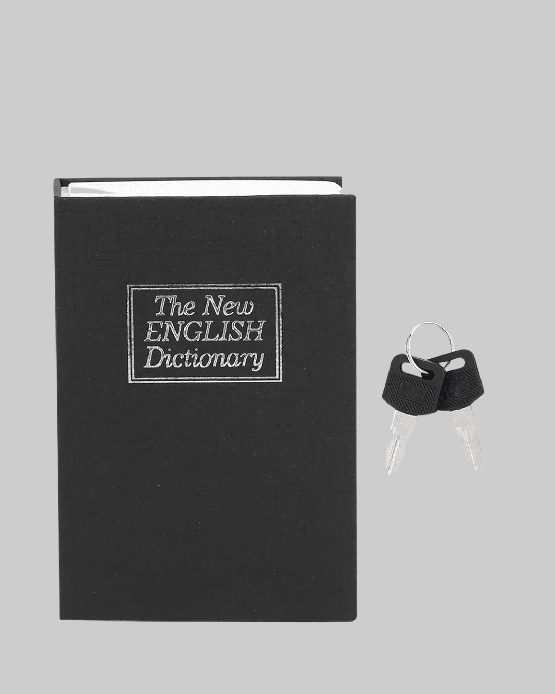 Sözlük Görünümlü Gizli Kitap Kasa – Anahtarlı Metal İç Kasa, Kompakt Boyut, Şık ve Güvenli Tasarım