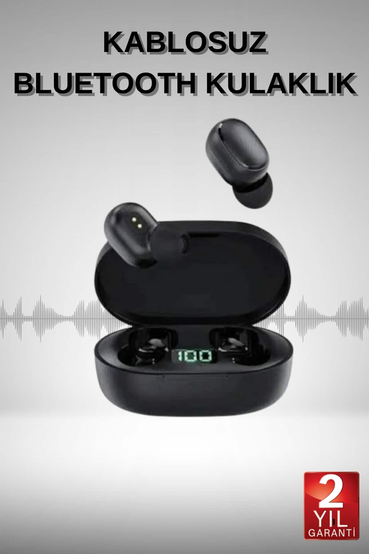 Bluetooth Kulaklık Dijital Göstergeli Yüksek Ses Kaliteli Uzun Pil Ömrü