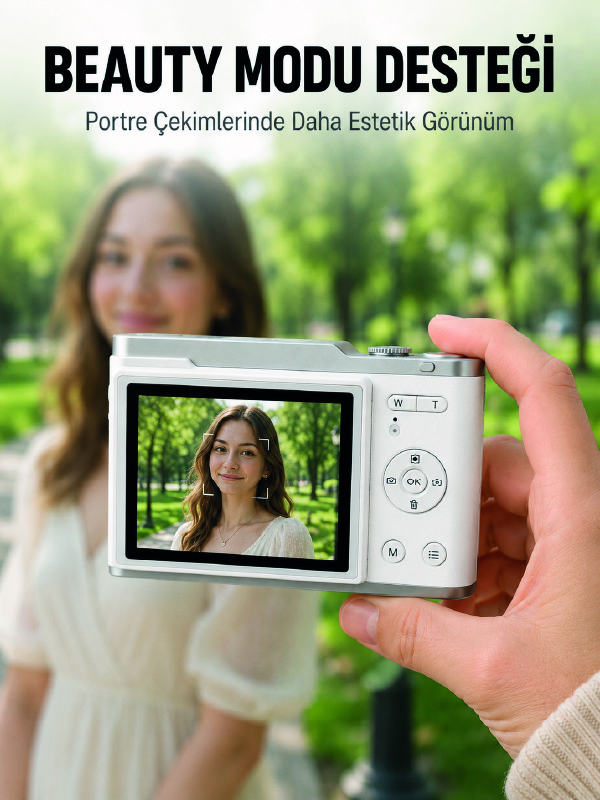 Dijital Kamera 4K Video 48 MP Fotoğraf Çekim Özellikli