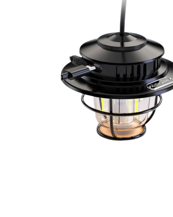 4 Fonksiyonlu Dekoratif Kamp Lambası – Tungsten Ampul, USB Çıkışlı Yeni Nesil