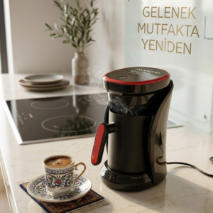 Sesli Uyarılı Türk Kahvesi Makinesi Otomatik Kapanma ve Damlama Emniyetli