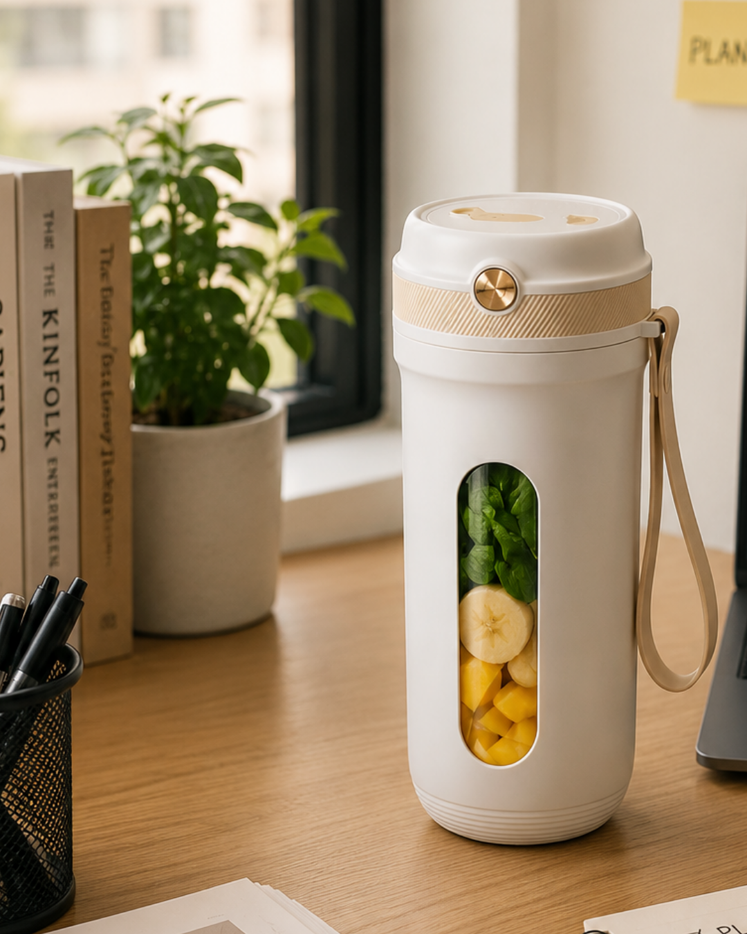 Spor ve Seyahat İçin Taşınabilir Smoothie Blender USB Şarj Destekli