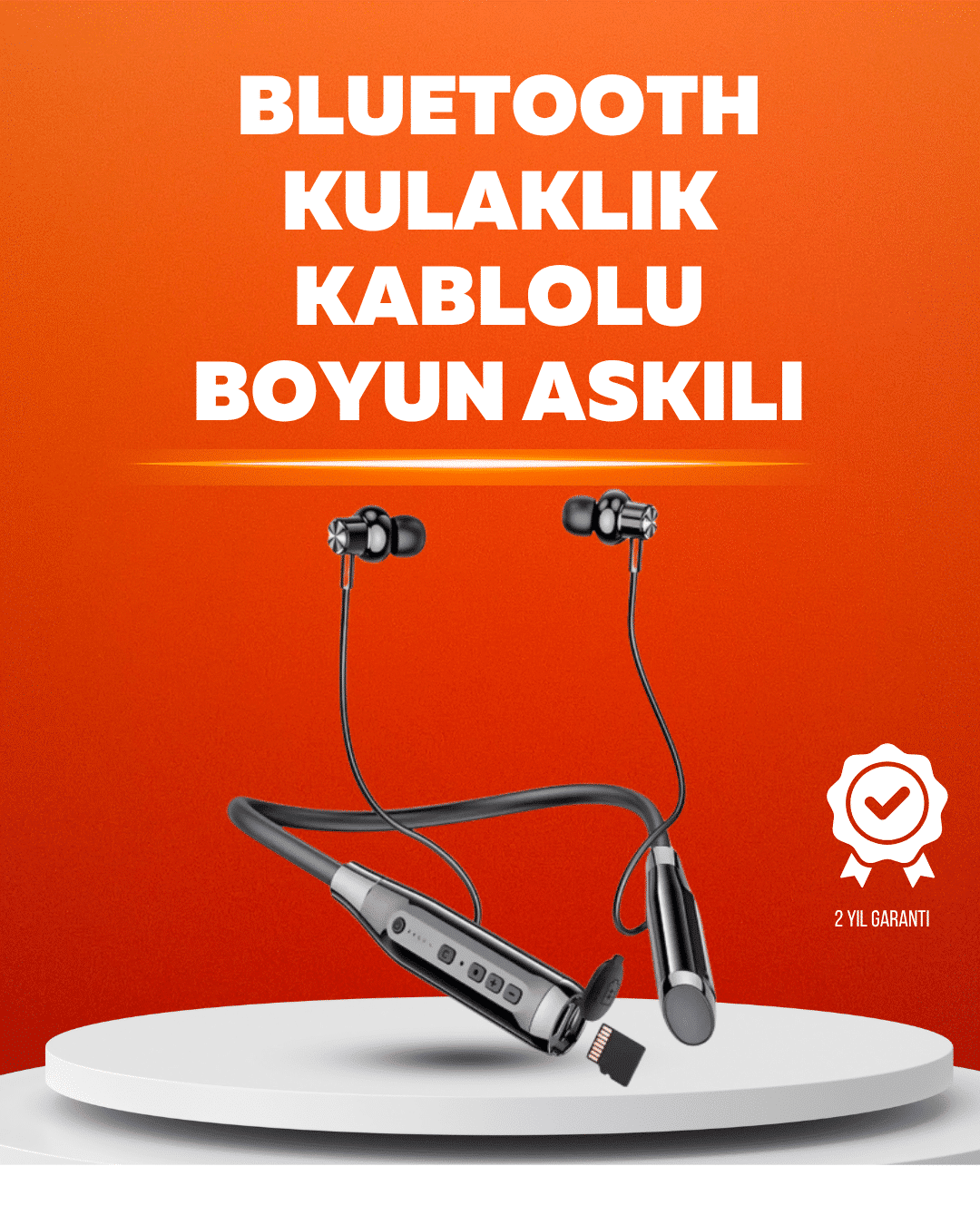 Manyetik Başlıklı Bluetooth Kulaklık – 120 Saat Şarjlı, Konforlu Tasarım
