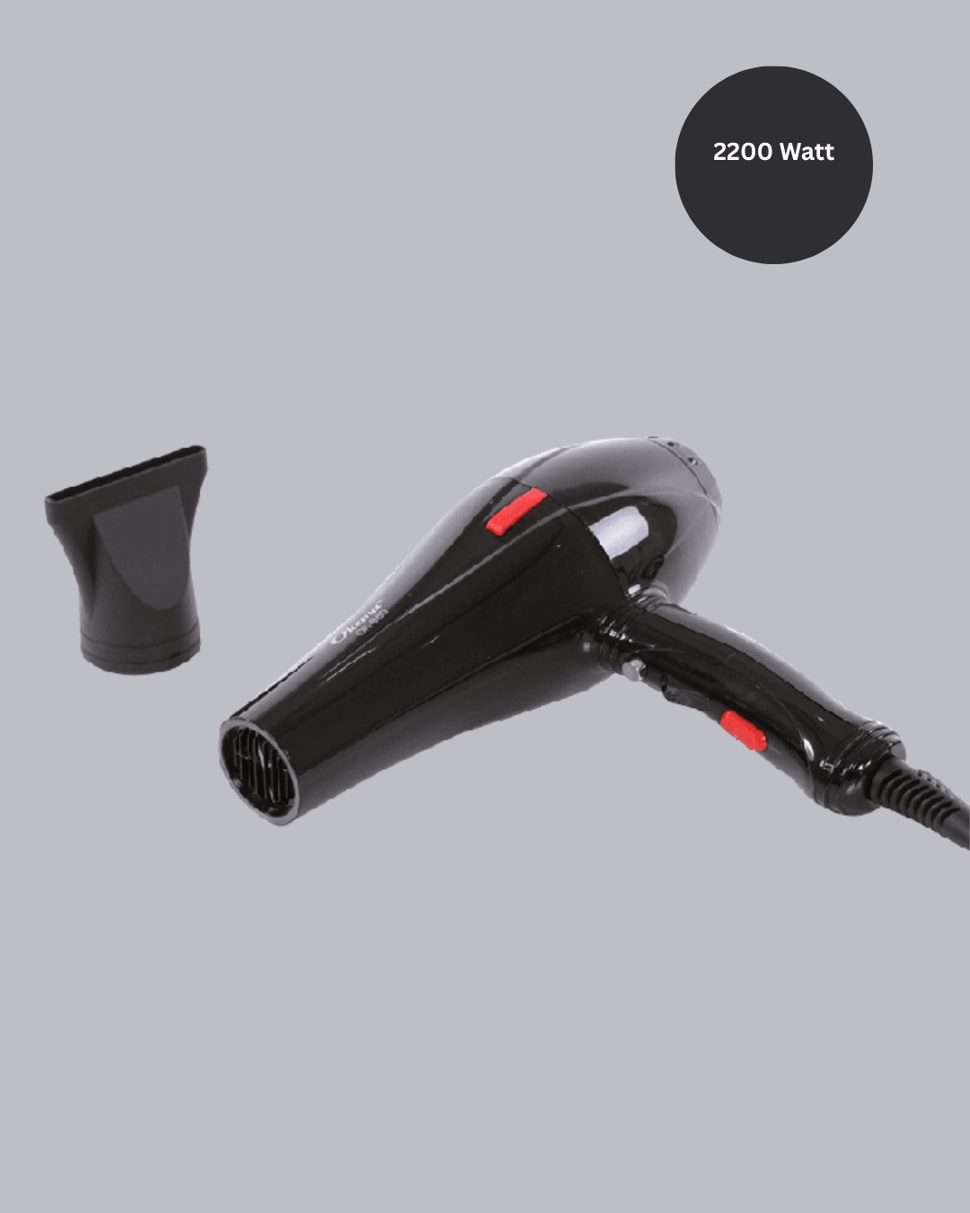 2200W AC Motor Saç Kurutma Makinesi Hafif ve Dayanıklı Tasarımlı