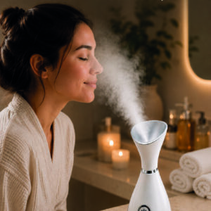 Nano İyonik Buhar Cihazı Tek Tuşla Kullanım Yüz Bakım Makinesi