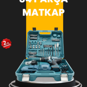 Akülü Matkap Vidalama Seti Çok Amaçlı Aksesuarlarla
