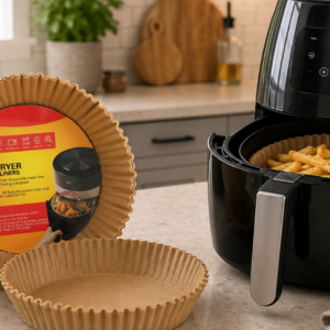 100 Lü Airfryer Kağıdı Yağ Geçirmez Yapışmaz Pişirme Kağıdı