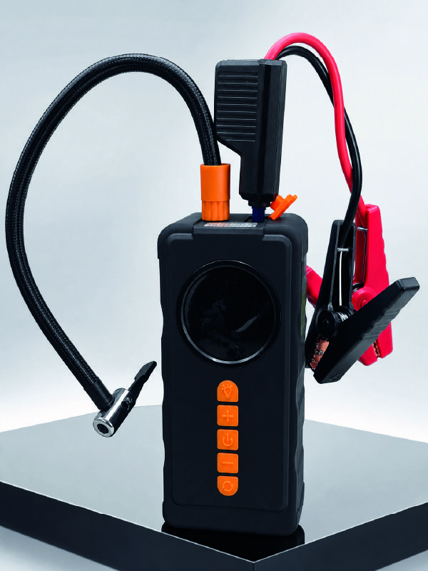 Dijital Araç Kompresörü 4 Fonksiyonlu Akü Takviye Lastik Şişirme Powerbank ve LED El Feneri