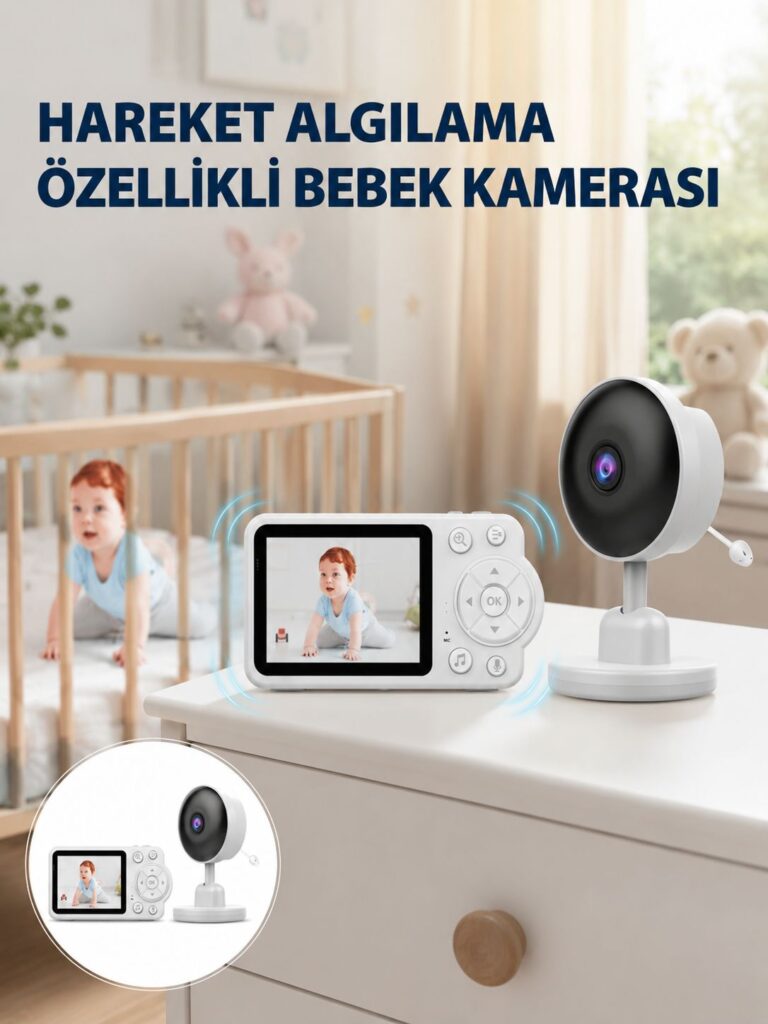 Yakınlaştırma Özellikli Gece Görüşlü Bebek İzleme Kamerası Yeni Nesil