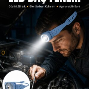 Suya Dayanıklı LED Kafa Lambası Outdoor Kullanım Yeni Nesil