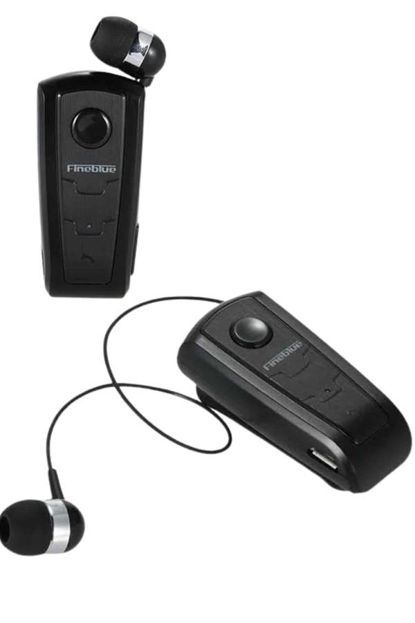 Makaralı Bluetooth Kulakiçi Yaka Kulaklığı Kablosuz Kulaklık
