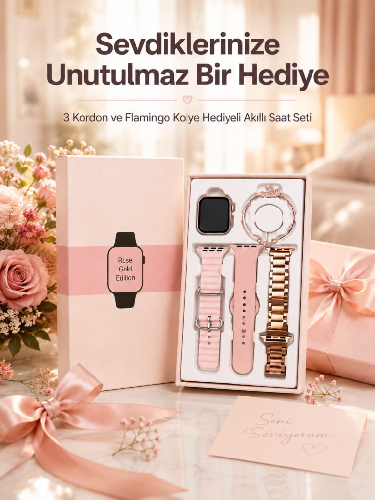 Akıllı Saat Sesli Görüşme Bildirim Görme Uyku ve Sağlık Takibi