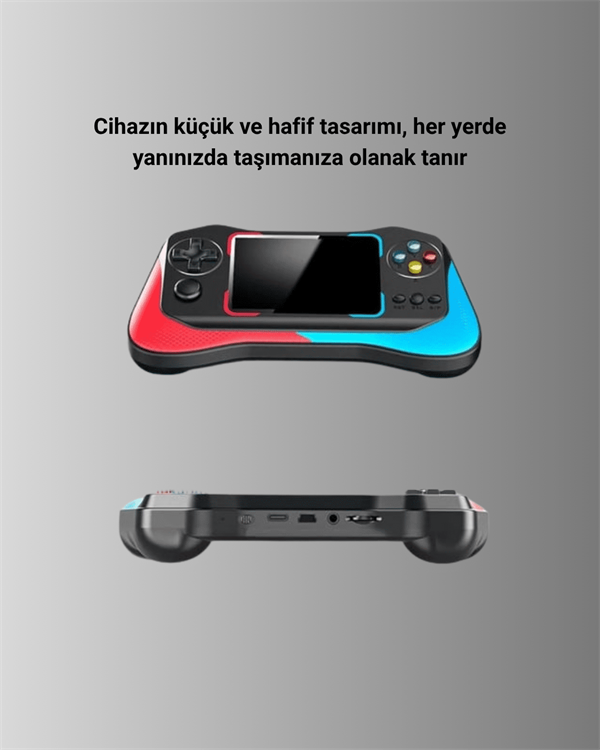 X7M Vintage 3.5 İnç 500’ü 1 Arada Klasik Oyun Konsolu