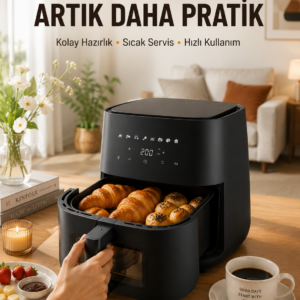Air Fryer Mutfak Pişirme Cihazı Çok Programlı Dokunmatik