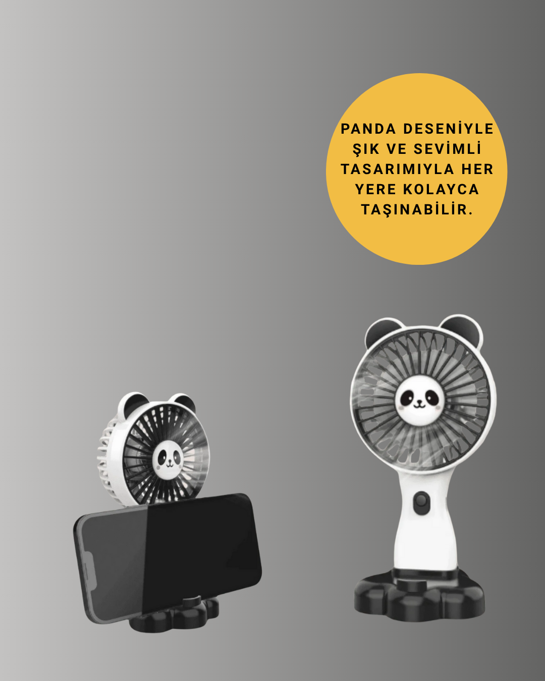 Şarj Edilebilir Taşınabilir Mini Vantilatör – USB Uyumlu