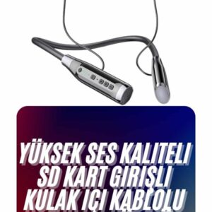 Kablolu Bluetooth Kulaklık Kulak İçi 120 Saat ANC Özelliği Uzun Ömürlü