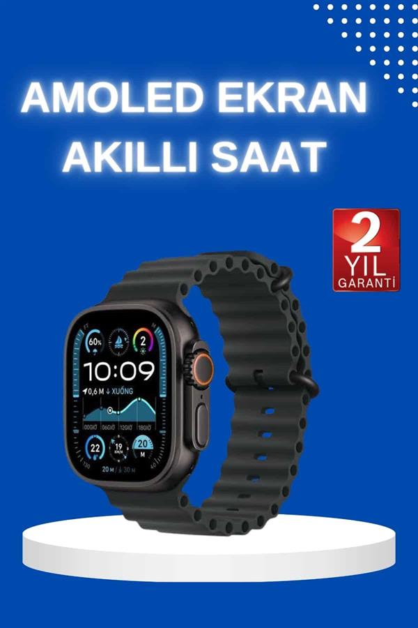 Akıllı Saat Bluetooth Bağlantılı NFC ve GPS Uyumlu Nabız Ölçer Sesli Görüşme Yeni Nesil