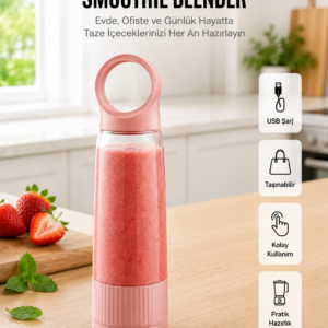 Ev Ofis ve Seyahat İçin Taşınabilir Smoothie Blender