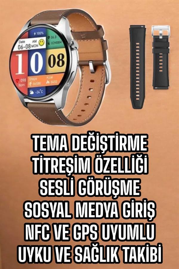 Akıllı Saat Çok Fonksiyonlu Yeni Nesil Bluetooth Bağlantılı Sesli Görüşme