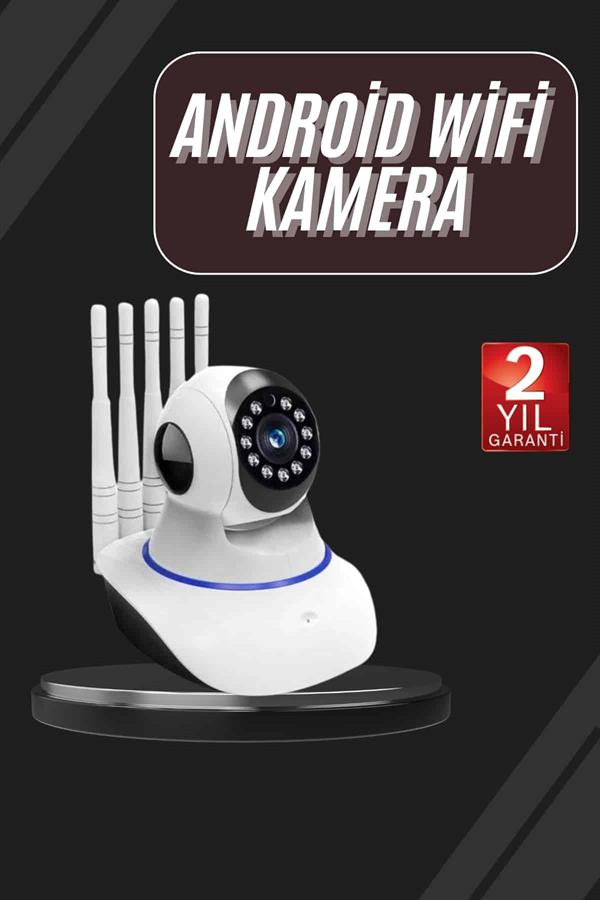 LED Aydınlatmalı 5 Antenli Motorlu 1080P Wifi Kamera Sensörlü Yeni Nesil