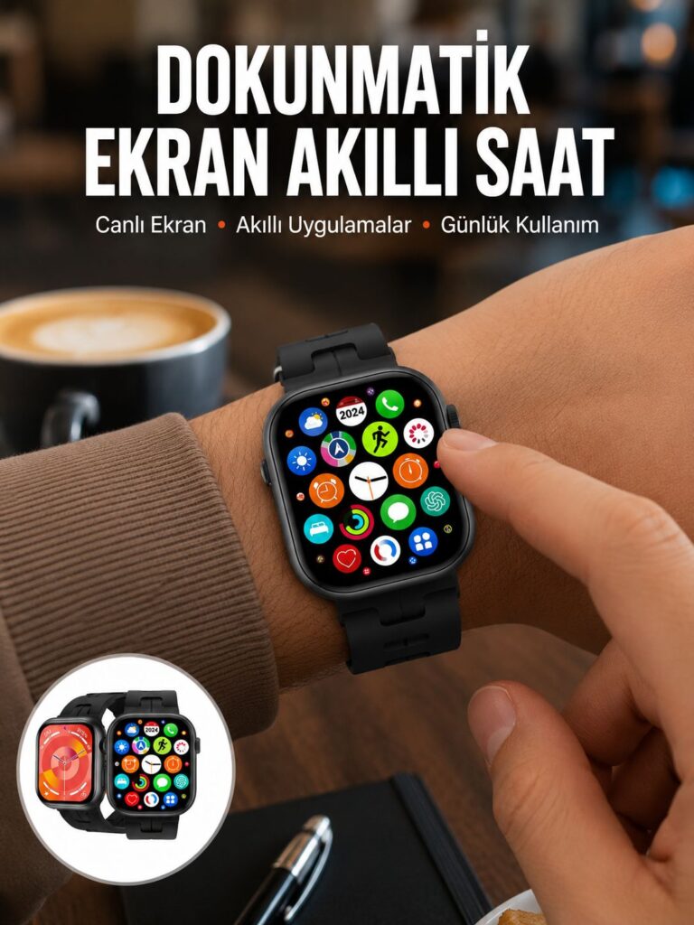 Akıllı Saat Android ve İOS Uyumlu Plastik Kordon Yeni Seri