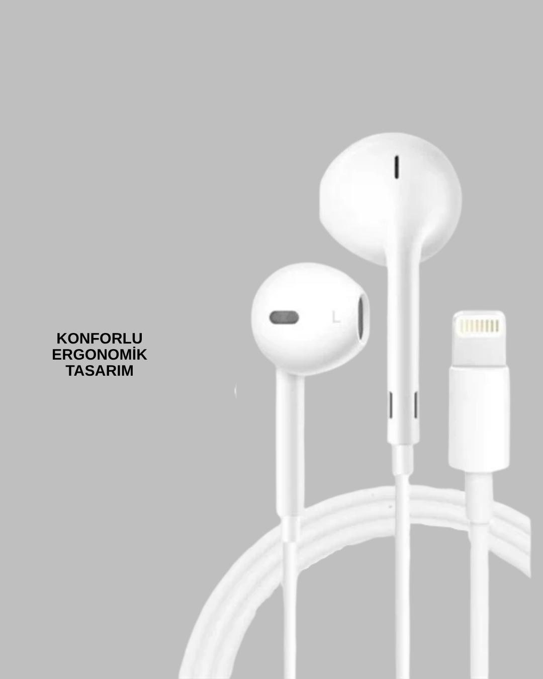 Konforlu Ergonomik Kare Tasarımlı Müzik ve Çağrı Kulaklığı Yeni Nesil