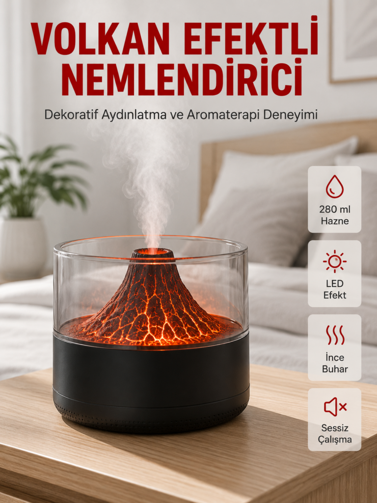 Otomatik Kapanma Özellikli Ultrasonik Hava Nemlendirici