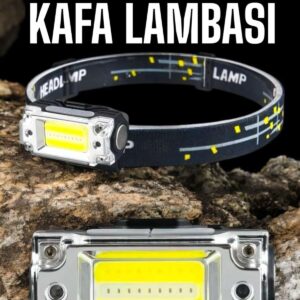 Kafa Lambası Kamp Feneri Balıkçı Feneri Başlıklı Suya Dayanıklı