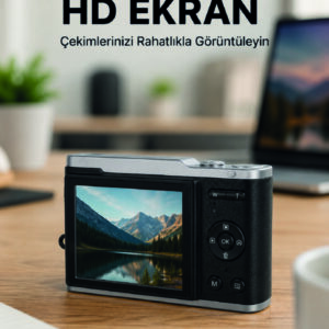4K Video Kayıtlı 48 MP Dijital Fotoğraf Makinesi Otomatik Odaklama