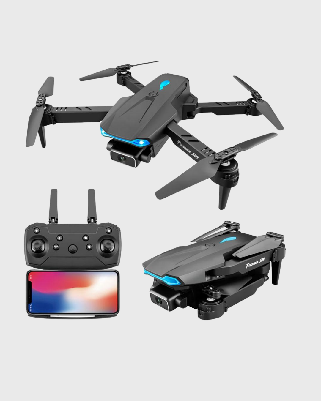 4K Katlanabilir Drone Uzaktan Kontrollü Wi-Fi Görüntü Aktarımlı