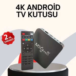 4K Android TV Box – Akıllı Medya Oynatıcı, 2GB RAM, 16GB Hafıza, Wi-Fi Destekli
