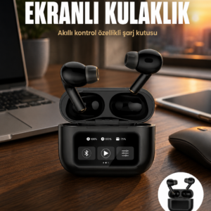 Yeni Nesil Pro Ekranlı Bluetooth Kulaklık 5.0 Bluetooth Yeni Nesil