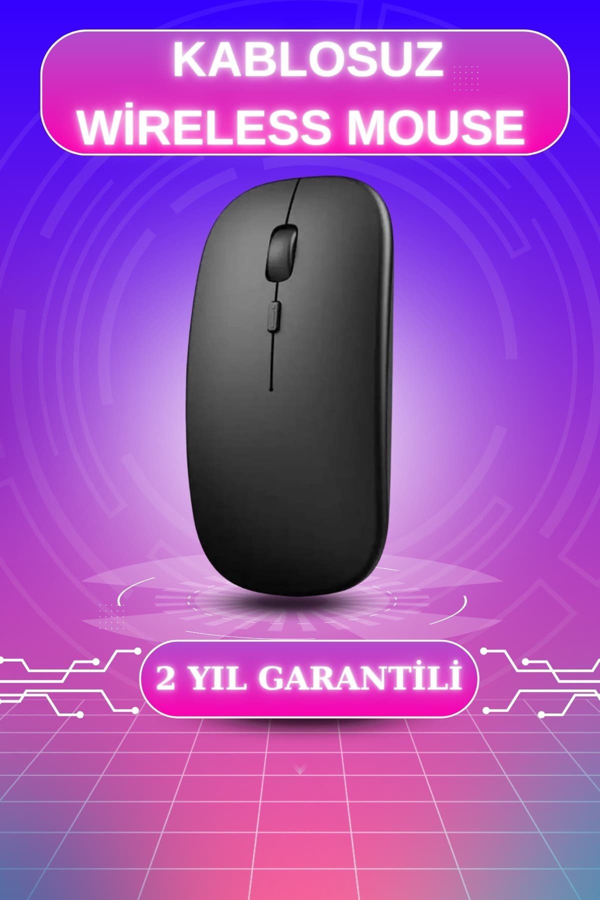 Bluetooth Kablosuz Fare Şarjlı Çift Modlu Sessiz Mouse