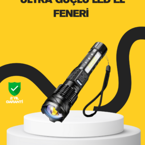 Güçlü LED El Feneri Şarj Edilebilir Çok Modlu