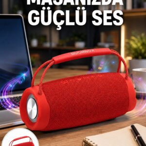 10W Güçlü Stereo Ses Sunan IPX6 Bluetooth Hoparlör Yeni Nesil