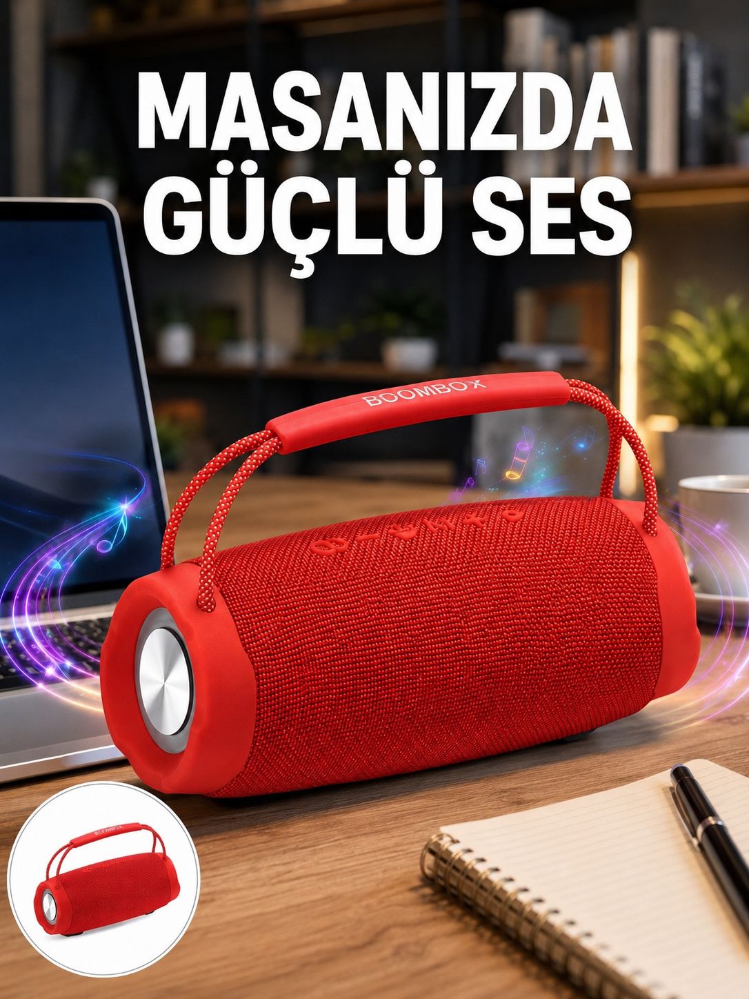10W Güçlü Stereo Ses Sunan IPX6 Bluetooth Hoparlör Yeni Nesil